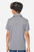 Team 365 TT51HY Youth Zone Sonic Moisture Wicking Short Sleeve Polo Shirt Heather Grey Model Back