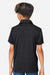 Team 365 TT51HY Youth Zone Sonic Moisture Wicking Short Sleeve Polo Shirt Heather Black Model Back