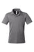 Team 365 TT51HY Youth Zone Sonic Moisture Wicking Short Sleeve Polo Shirt Heather Dark Grey Flat Front