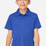Team 365 Youth Zone Sonic Moisture Wicking Short Sleeve Polo Shirt - Heather Royal Blue - New