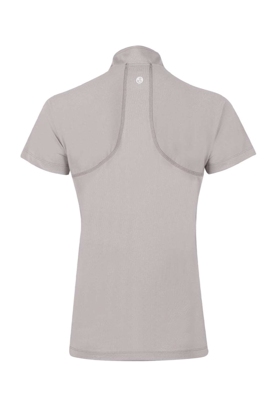 Swannies Golf SW200L Womens Quinn Short Sleeve Polo Shirt Grey Flat Back