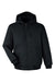 Harriton M722/M722T Mens ClimaBloc Full Zip Hooded Jacket Black Flat Front