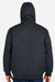 Harriton M722/M722T Mens ClimaBloc Full Zip Hooded Jacket Dark Charcoal Grey Model Back