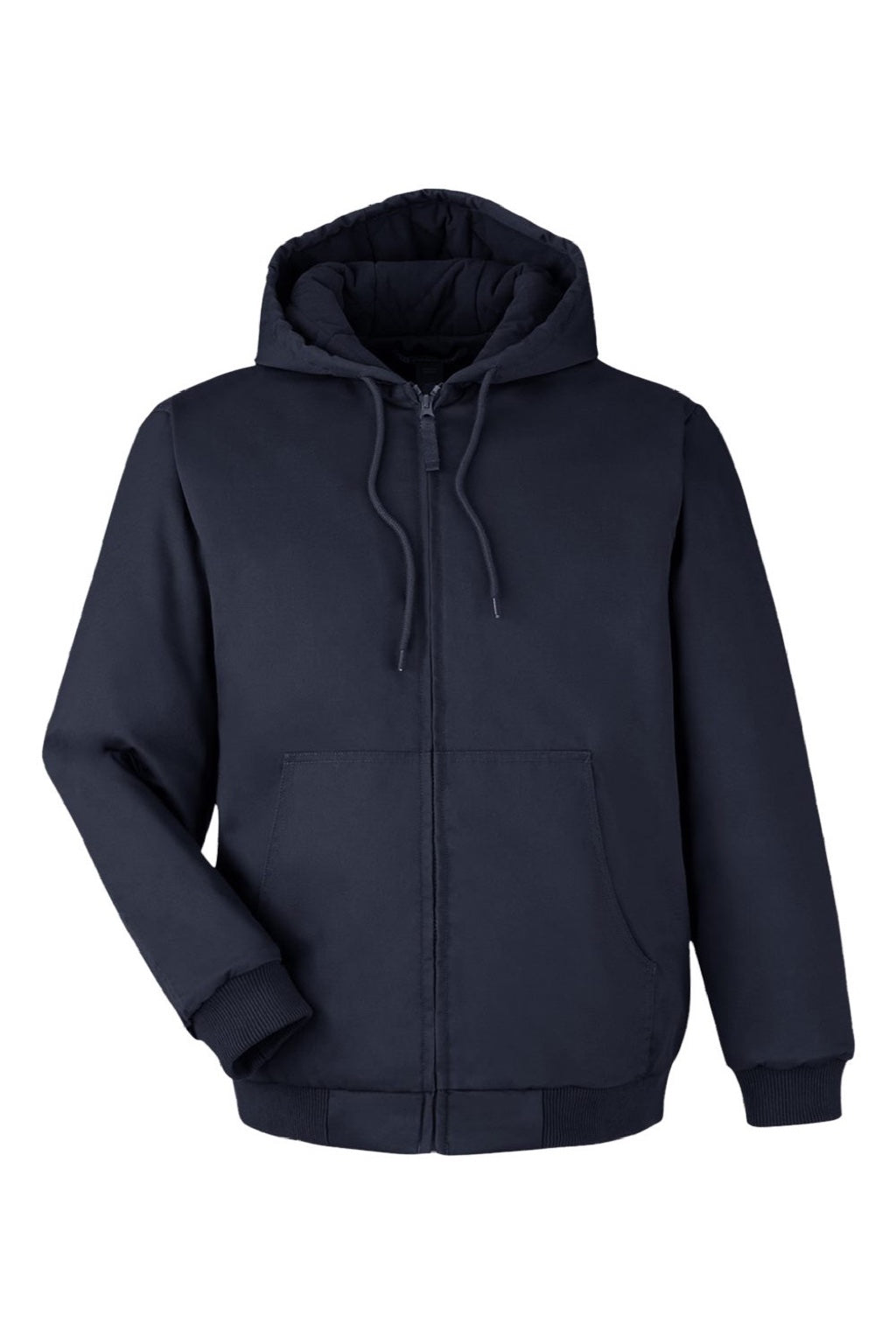 Harriton M722/M722T Mens ClimaBloc Full Zip Hooded Jacket Dark Navy Blue Flat Front