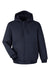 Harriton M722/M722T Mens ClimaBloc Full Zip Hooded Jacket Dark Navy Blue Flat Front