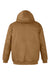 Harriton M722/M722T Mens ClimaBloc Full Zip Hooded Jacket Duck Brown Flat Back