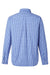 Vineyard Vines W012060 Mens On The Go Gingham Long Sleeve Button Down Shirt Martime Blue Flat Back