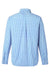 Vineyard Vines W012060 Mens On The Go Gingham Long Sleeve Button Down Shirt Ocean Breeze Blue Flat Back