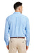 Vineyard Vines W012060 Mens On The Go Gingham Long Sleeve Button Down Shirt Ocean Breeze Blue Model Back