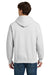 Gildan 12500 Mens DryBlend Moisture Wicking Hooded Sweatshirt Hoodie w/ Pouch Pocket Ash Grey Model Back