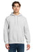 Gildan 12500 Mens DryBlend Moisture Wicking Hooded Sweatshirt Hoodie w/ Pouch Pocket Ash Grey Model Front