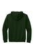 Gildan 12500 Mens DryBlend Moisture Wicking Hooded Sweatshirt Hoodie w/ Pouch Pocket Forest Green Flat Back