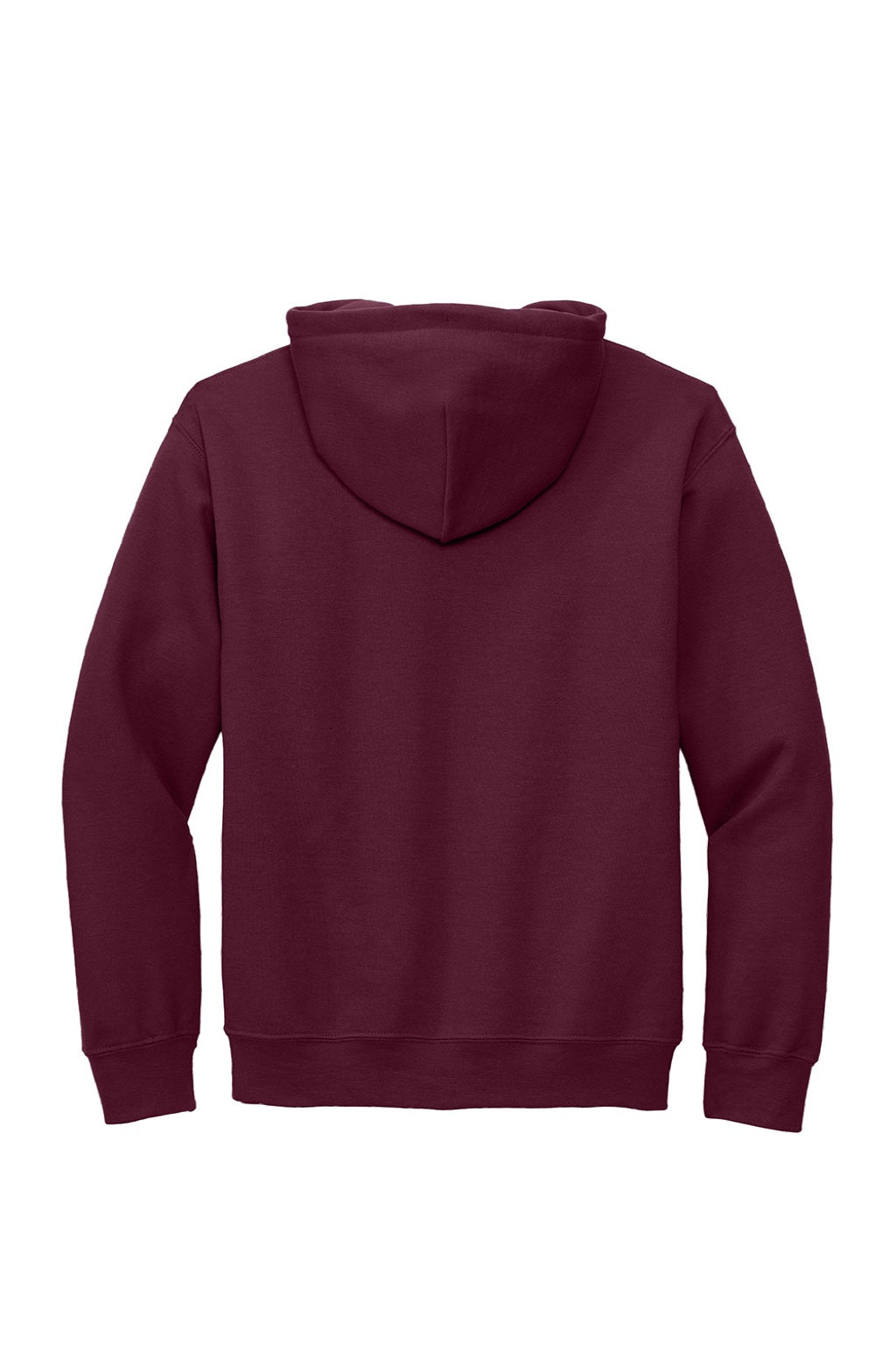 Gildan 12500 Mens DryBlend Moisture Wicking Hooded Sweatshirt Hoodie w/ Pouch Pocket Maroon Flat Back