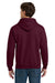 Gildan 12500 Mens DryBlend Moisture Wicking Hooded Sweatshirt Hoodie w/ Pouch Pocket Maroon Model Back