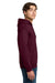 Gildan 12500 Mens DryBlend Moisture Wicking Hooded Sweatshirt Hoodie w/ Pouch Pocket Maroon Model Side