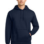Gildan Mens DryBlend Moisture Wicking Hooded Sweatshirt Hoodie w/ Pouch Pocket - Navy Blue