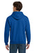 Gildan 12500 Mens DryBlend Moisture Wicking Hooded Sweatshirt Hoodie w/ Pouch Pocket Royal Blue Model Back