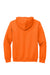 Gildan 12500 Mens DryBlend Moisture Wicking Hooded Sweatshirt Hoodie w/ Pouch Pocket Safety Orange Flat Back