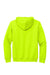 Gildan 12500 Mens DryBlend Moisture Wicking Hooded Sweatshirt Hoodie w/ Pouch Pocket Safety Green Flat Back