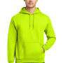Gildan Mens DryBlend Moisture Wicking Hooded Sweatshirt Hoodie w/ Pouch Pocket - Safety Green