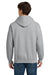 Gildan 12500 Mens DryBlend Moisture Wicking Hooded Sweatshirt Hoodie w/ Pouch Pocket Sport Grey Model Back