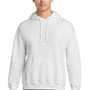 Gildan Mens DryBlend Moisture Wicking Hooded Sweatshirt Hoodie w/ Pouch Pocket - White
