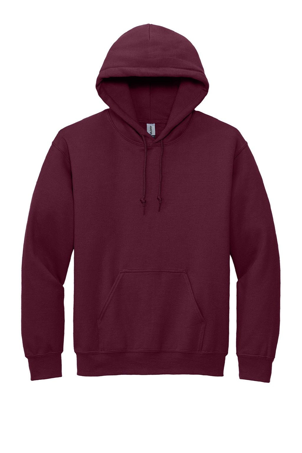 Gildan 12500 Mens DryBlend Moisture Wicking Hooded Sweatshirt Hoodie w/ Pouch Pocket Maroon Flat Front