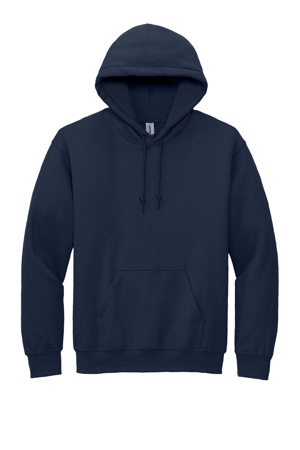 Gildan 12500 Mens DryBlend Moisture Wicking Hooded Sweatshirt Hoodie w/ Pouch Pocket Navy Blue Flat Front