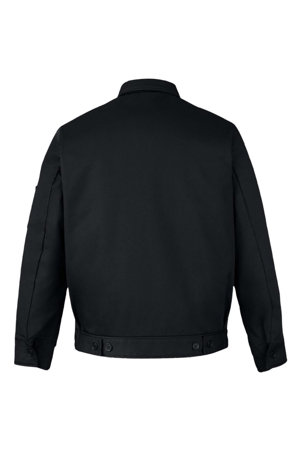 Harriton M721/M721T Mens ClimaBloc Station Full Zip Jacket Black Flat Back