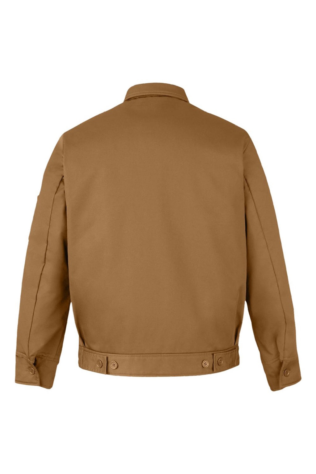 Harriton M721/M721T Mens ClimaBloc Station Full Zip Jacket Duck Brown Flat Back