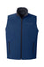 Vineyard Vines O001400 Mens On The Go Shep Full Zip Vest Deep Bay Blue Flat Front