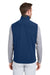 Vineyard Vines O001400 Mens On The Go Shep Full Zip Vest Deep Bay Blue Model Back
