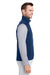 Vineyard Vines O001400 Mens On The Go Shep Full Zip Vest Deep Bay Blue Model Side