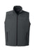 Vineyard Vines O001400 Mens On The Go Shep Full Zip Vest Jet Black Flat Front
