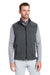 Vineyard Vines O001400 Mens On The Go Shep Full Zip Vest Jet Black Model Front