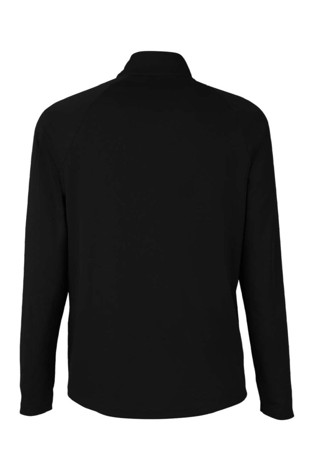 Core 365 CE418 Mens Origin Performance Pique 1/4 Zip Sweatshirt Black/Carbon Grey Flat Back
