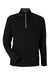 Core 365 CE418 Mens Origin Performance Pique 1/4 Zip Sweatshirt Black/Carbon Grey Flat Front