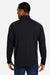 Core 365 CE418 Mens Origin Performance Pique 1/4 Zip Sweatshirt Black/Carbon Grey Model Back