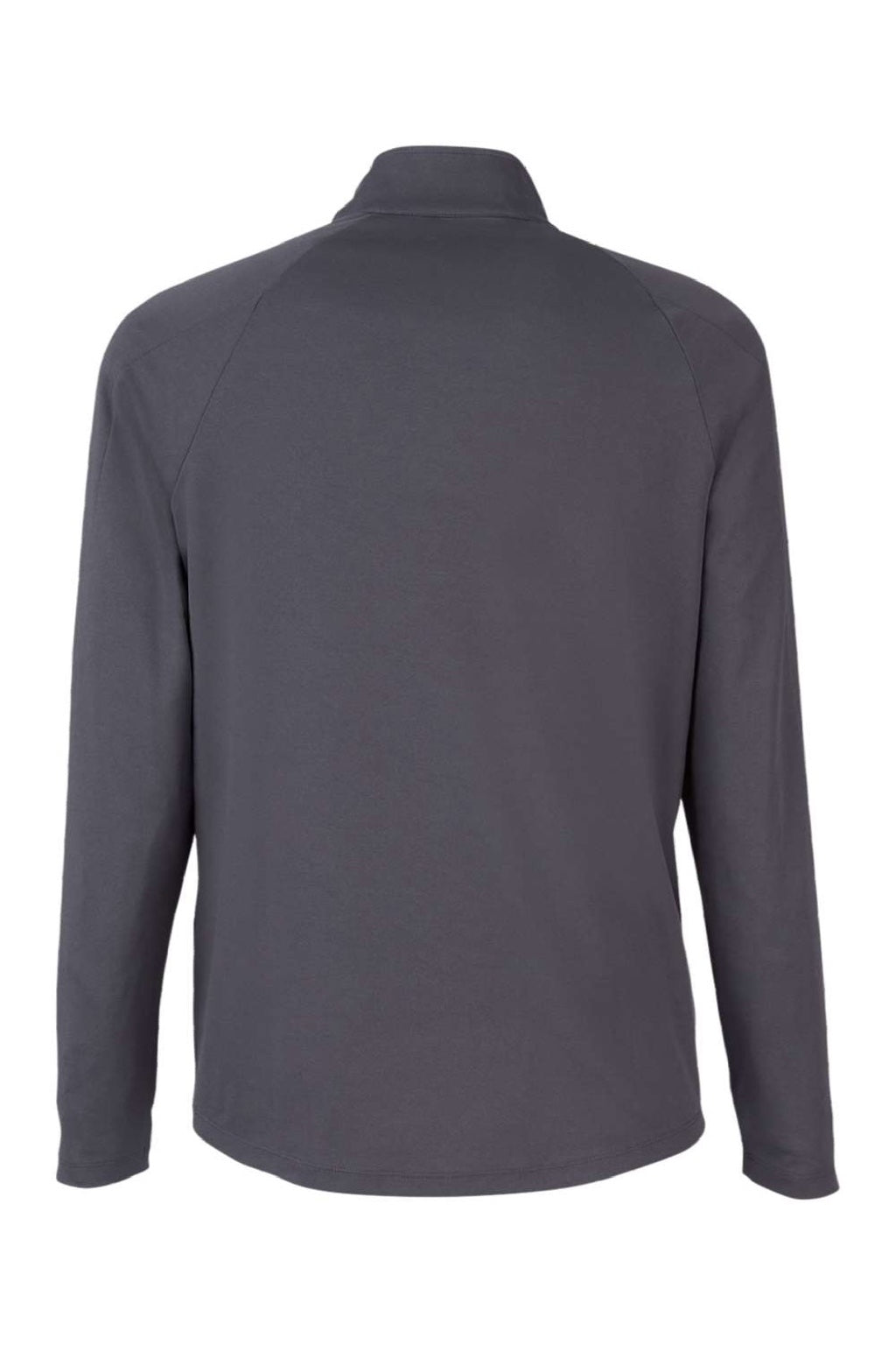 Core 365 CE418 Mens Origin Performance Pique 1/4 Zip Sweatshirt Carbon Grey/Black Flat Back
