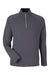 Core 365 CE418 Mens Origin Performance Pique 1/4 Zip Sweatshirt Carbon Grey/Black Flat Front