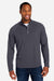 Core 365 CE418 Mens Origin Performance Pique 1/4 Zip Sweatshirt Carbon Grey/Black Model Front