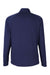 Core 365 CE418 Mens Origin Performance Pique 1/4 Zip Sweatshirt Heather Classic Navy Blue/Carbon Grey Flat Back