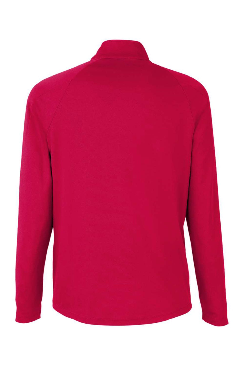 Core 365 CE418 Mens Origin Performance Pique 1/4 Zip Sweatshirt Classic Red/Carbon Grey Flat Back