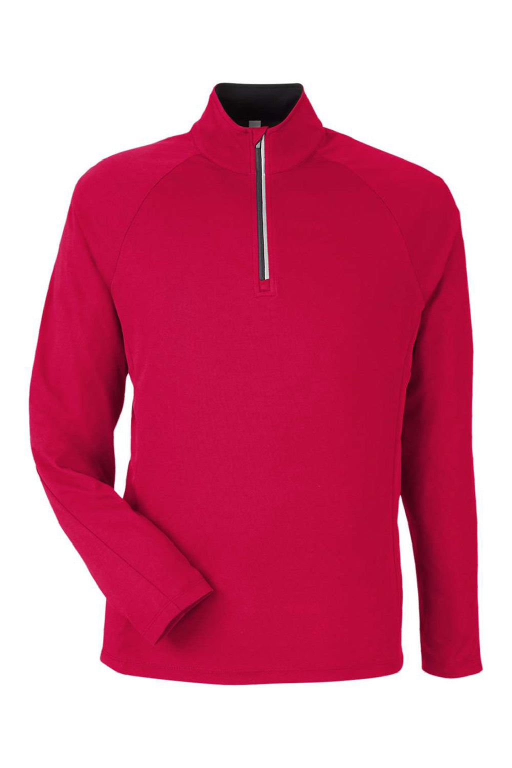Core 365 CE418 Mens Origin Performance Pique 1/4 Zip Sweatshirt Classic Red/Carbon Grey Flat Front