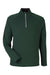 Core 365 CE418 Mens Origin Performance Pique 1/4 Zip Sweatshirt Forest Green/Carbon Grey Flat Front