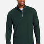 Core 365 Mens Origin Moisture Wicking Performance Pique 1/4 Zip Sweatshirt - Forest Green/Carbon Grey - Coming Soon
