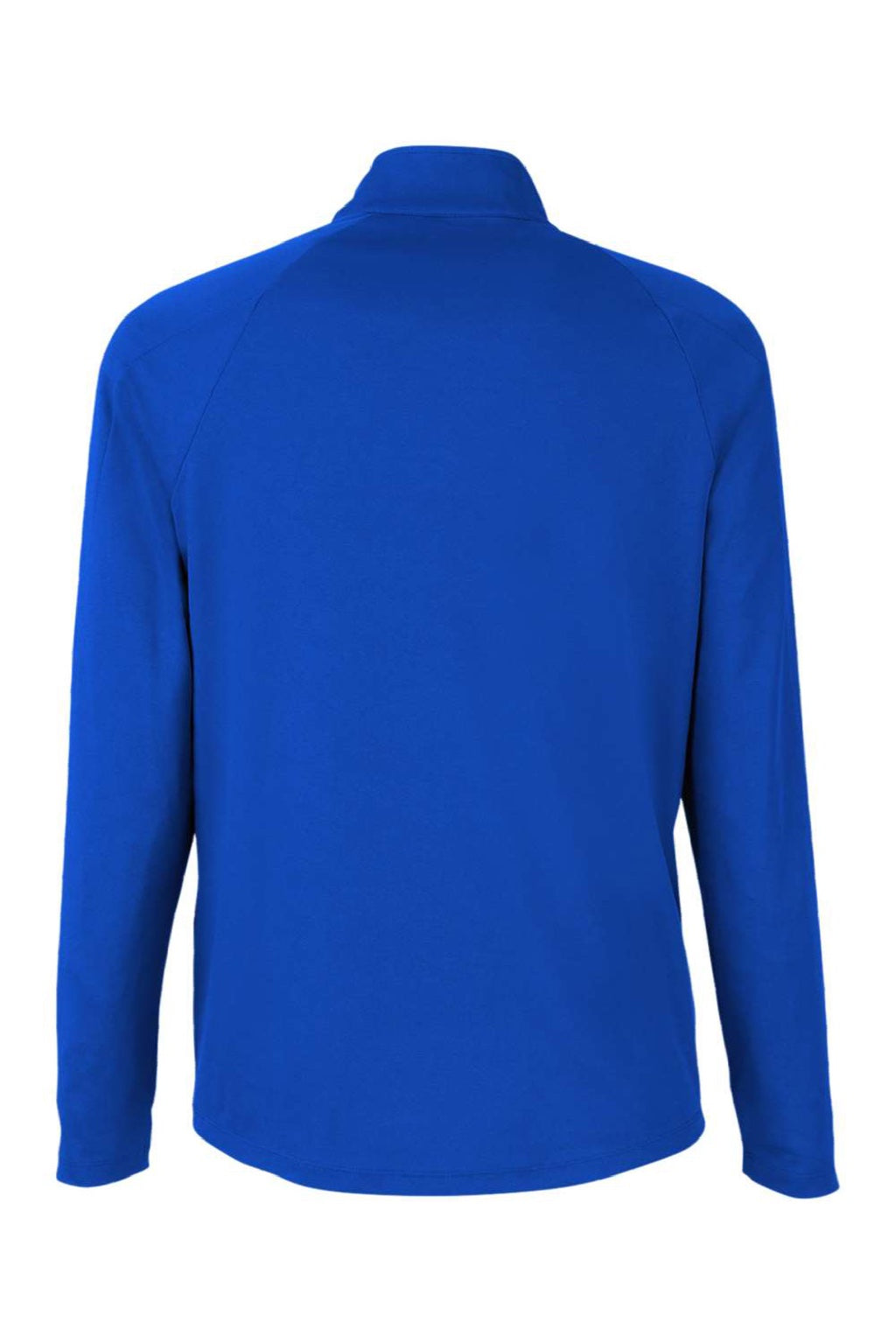 Core 365 CE418 Mens Origin Performance Pique 1/4 Zip Sweatshirt True Royal Blue/Carbon Grey Flat Back