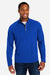 Core 365 CE418 Mens Origin Performance Pique 1/4 Zip Sweatshirt True Royal Blue/Carbon Grey Model Front