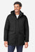 Core 365 CE725 Mens Inspire 3-in-1 Insulated Full Zip Hooded Jacket Black/Carbon Grey Model Front