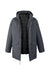 Core 365 CE725 Mens Inspire 3-in-1 Insulated Full Zip Hooded Jacket Carbon Grey/Black Flat Front